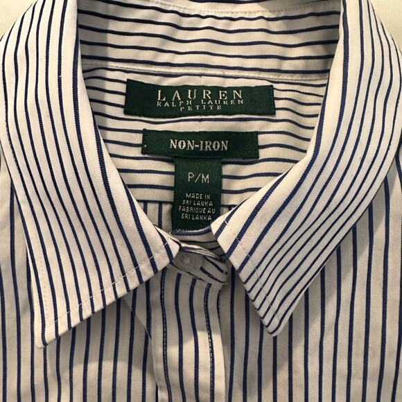 Lauren Ralph Lauren Plus Long-Sleeved Classic Non-Iron Shirt Sz P/M - Picture 10 of 10